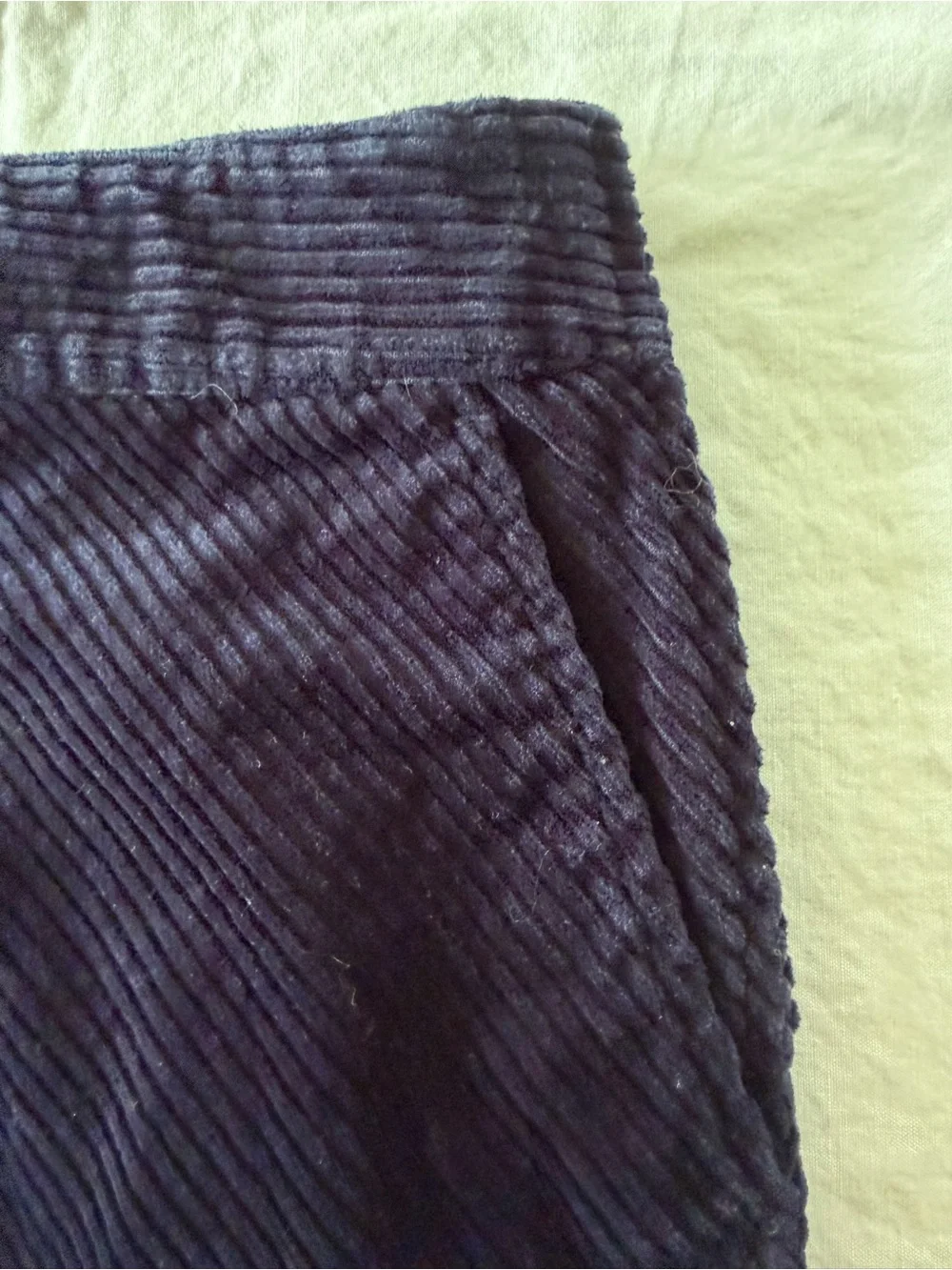 Talbots Navy Blue Corduroy Pencil Skirt